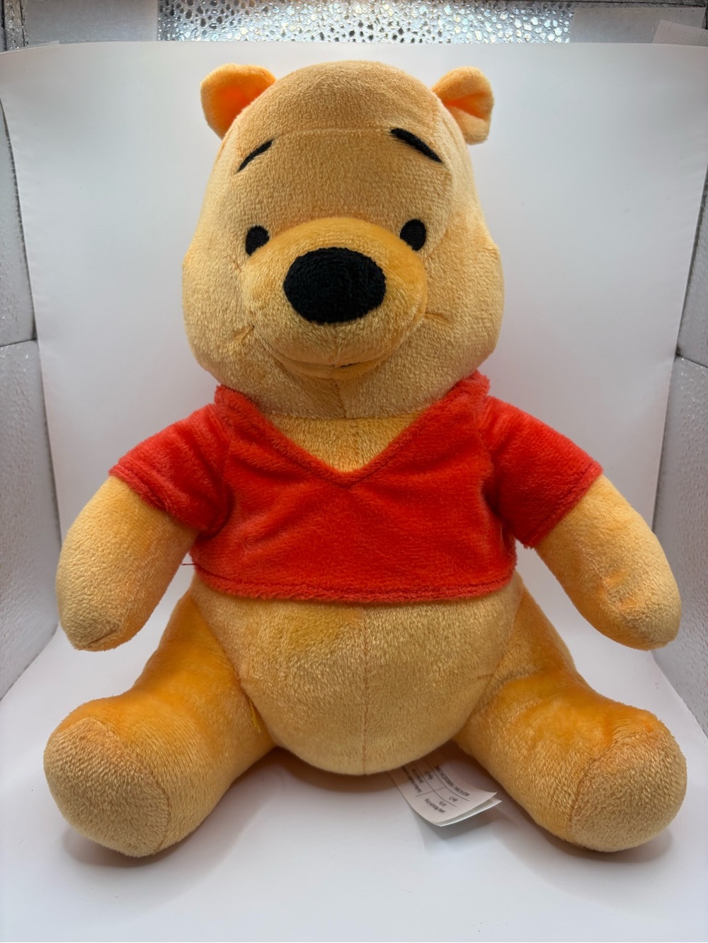 Disney Winnie the Pooh Plush Bear Stuffed Animal Red Shirt Just Play
